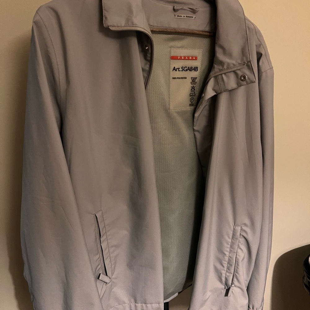 Prada Gray Lightweight Casual Jacket